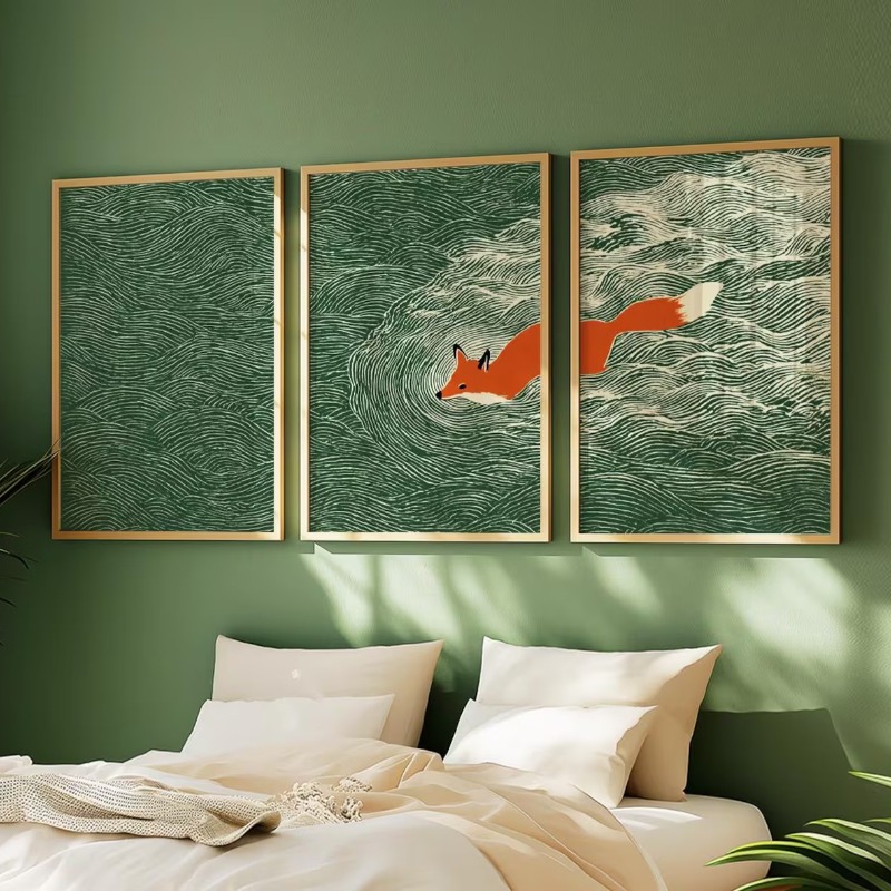 Abstract Canvas Set - Ensemble de 3 tableaux sur toile