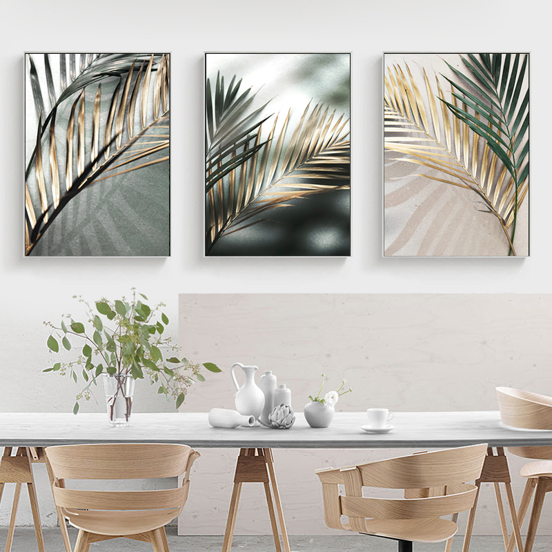 Abstract Canvas Set - 3 impressions artistiques décoratives sans cadre,