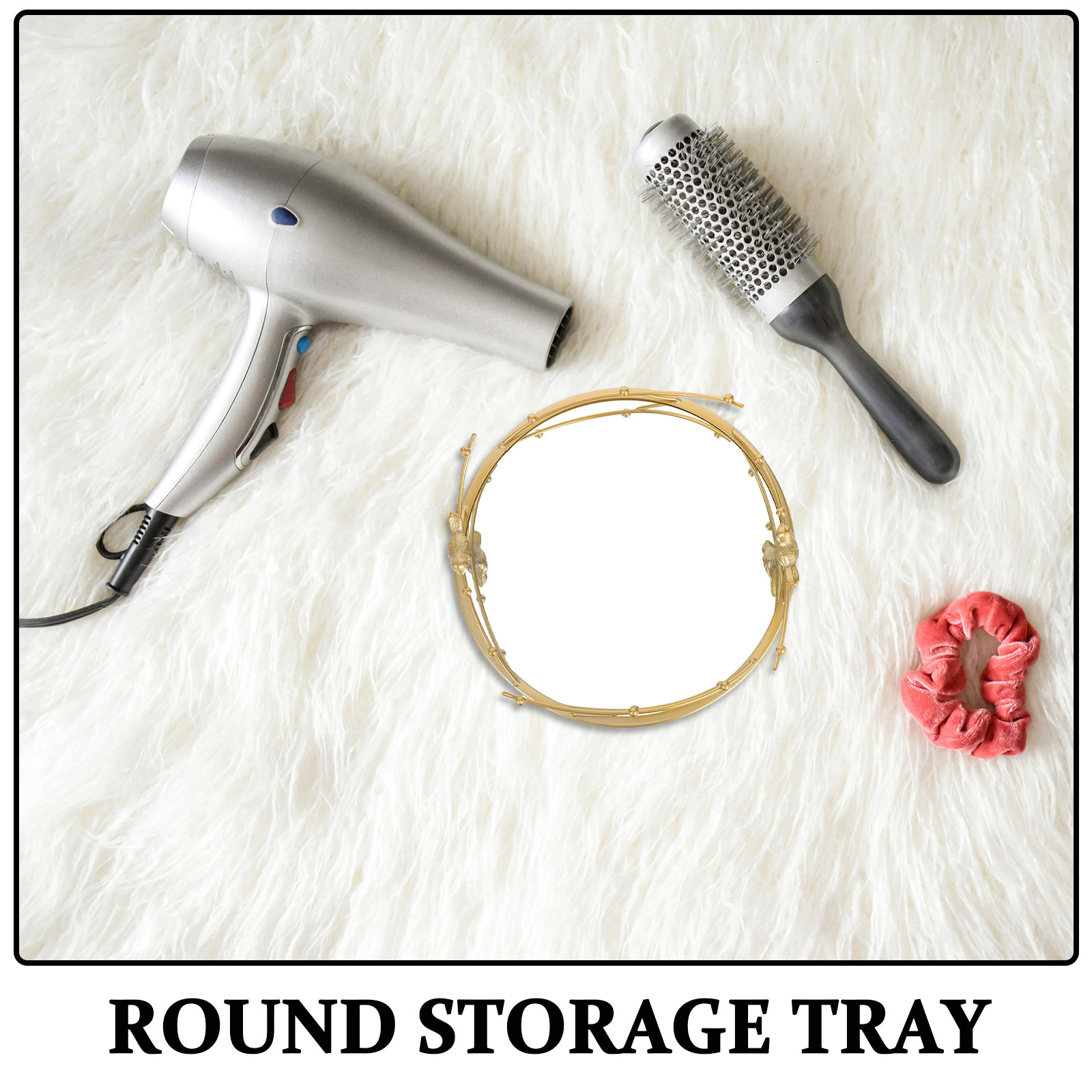 Plateau de maquillage rond dor - Decorative Mirror avis et prix
