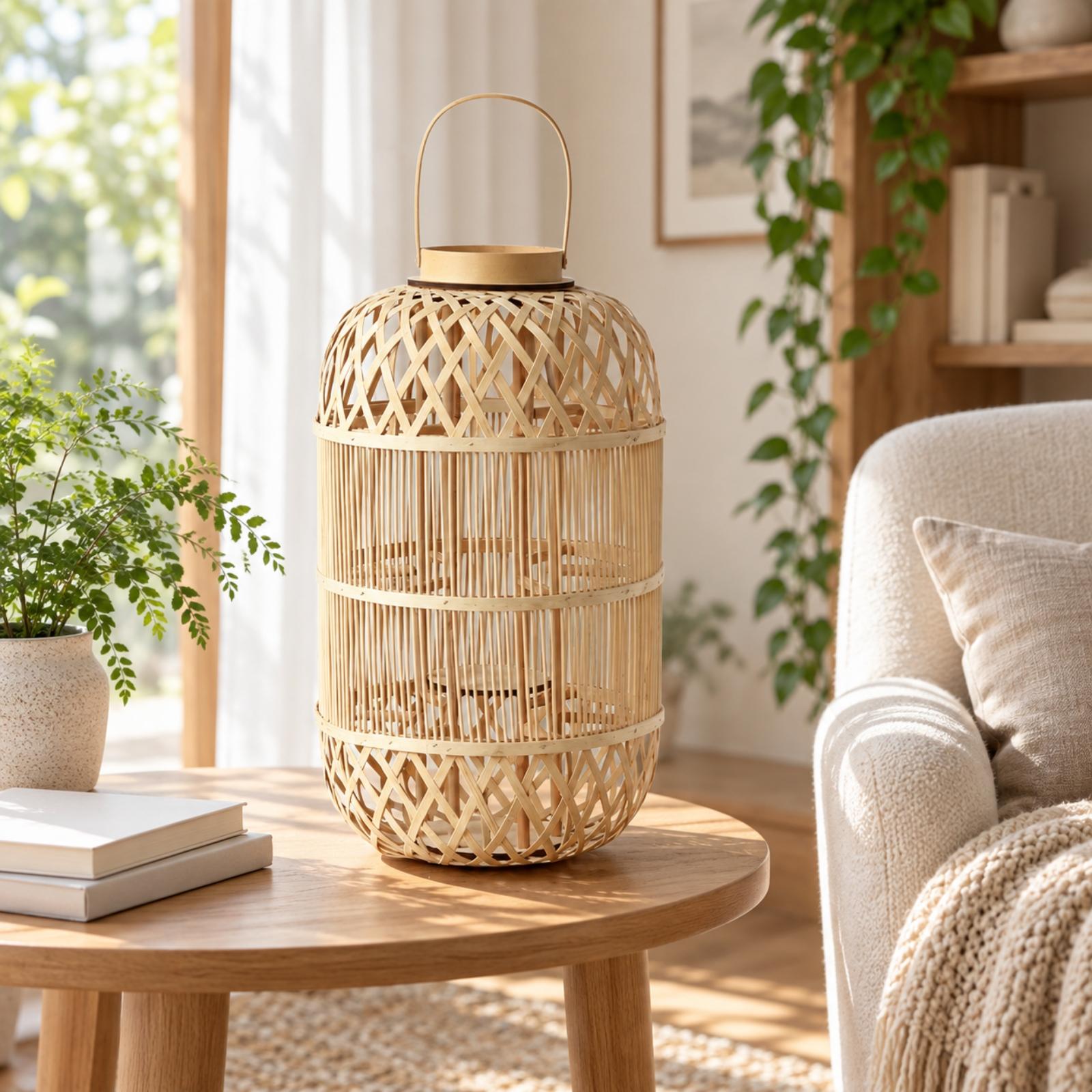 Lanterne décorative en bambou  - Candle Holder Decor avis et prix