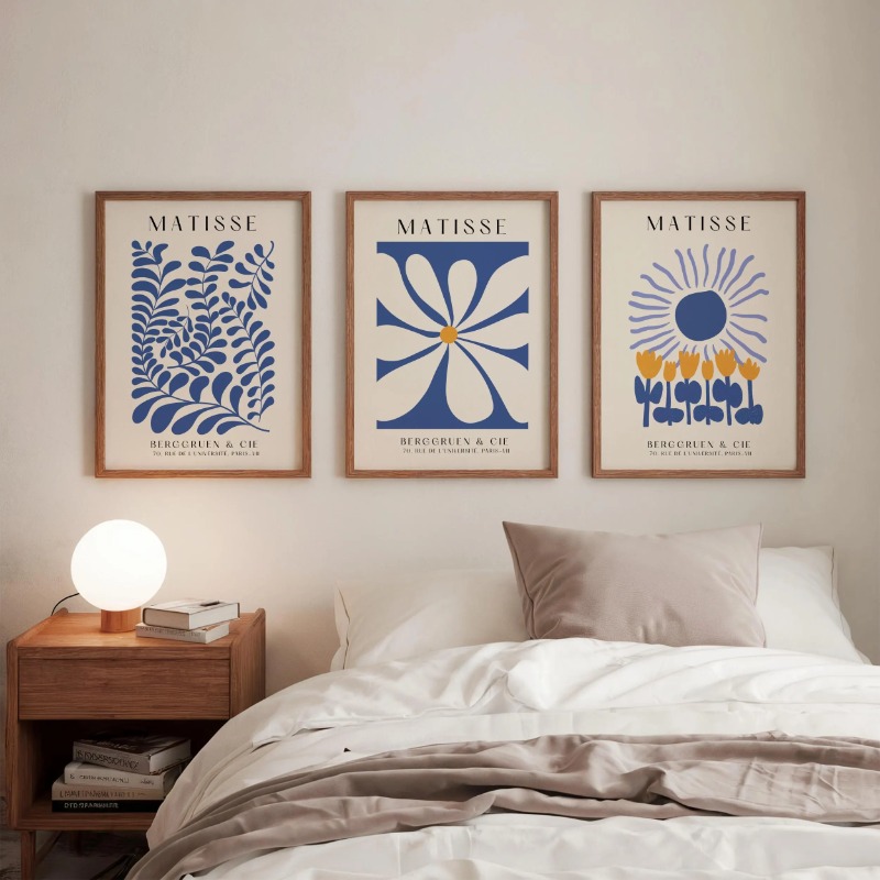 Ensemble de 3 impressions bleu - Abstract Canvas Set avis et prix