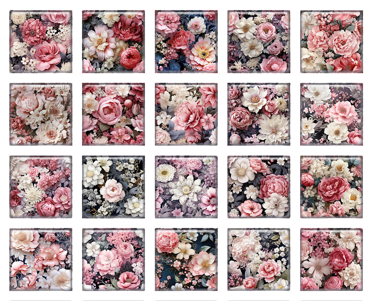 Cabochons en verre à dos plat, - Vase Decor avis et prix
