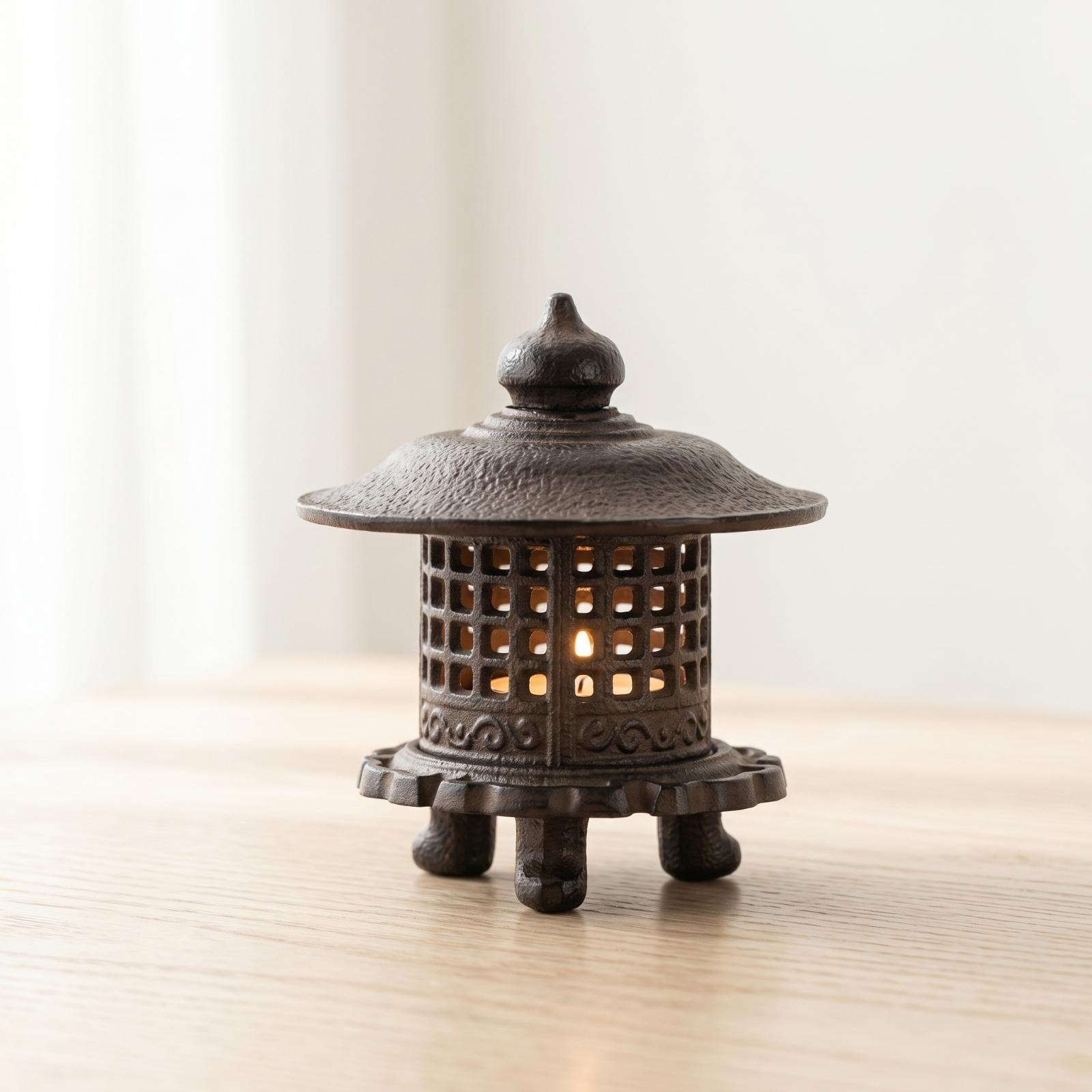 Lanterne en fonte, porte-bougi - Candle Holder Decor avis et prix