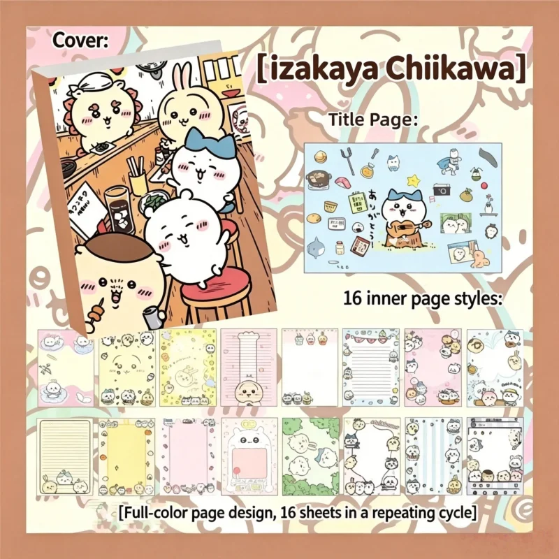 Carnet mignon Chiikawa, 80 feu - Wall Sticker avis et prix
