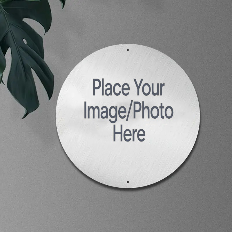 Panneau métallique rond person - Interior Design Living Room avis et prix